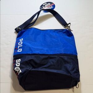 Vintage Polo Sport Ralph Lauren Expandable Duffle Bag with Strap